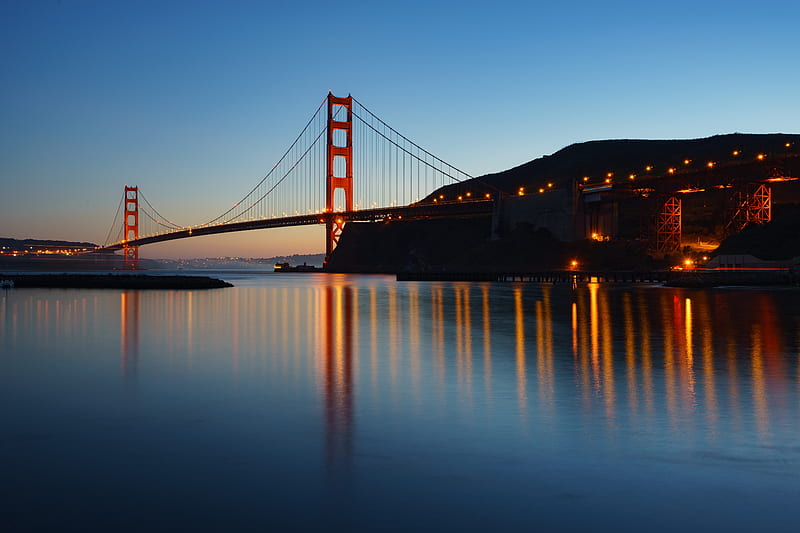 Golden Gate Bridge Evening , golden-gate-bridge, bridge, san-francisco, world, HD wallpaper