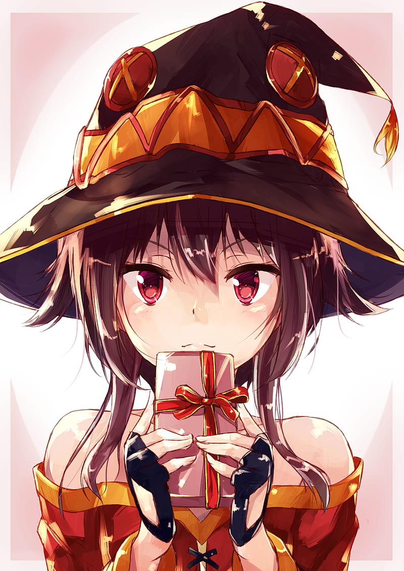 Megumin from kono subarashii sekai ni shukufuku wo, smile, hd quality, face