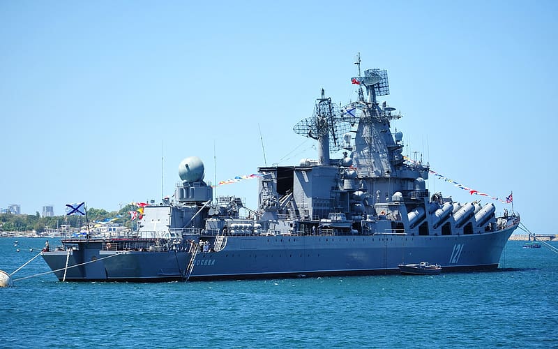 Military, Cruiser, Navy, Warship, Russian Cruiser Moskva, Warships, HD wallpaper