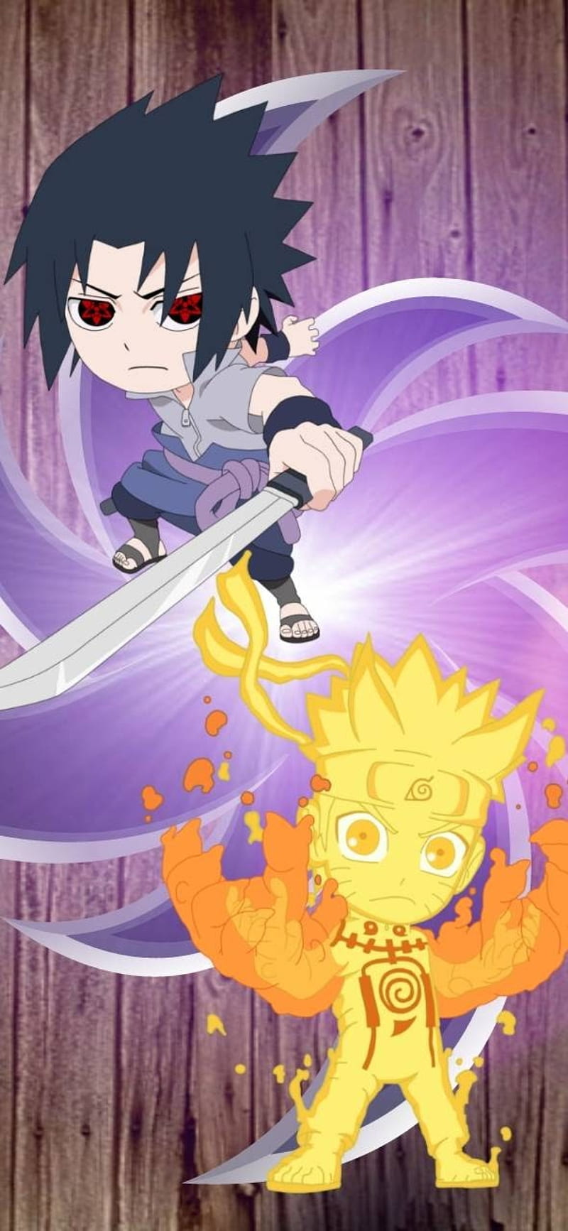 Naruto, anime, chibi, cute, kids, kurama, little, sasuke, HD phone wallpaper  | Peakpx