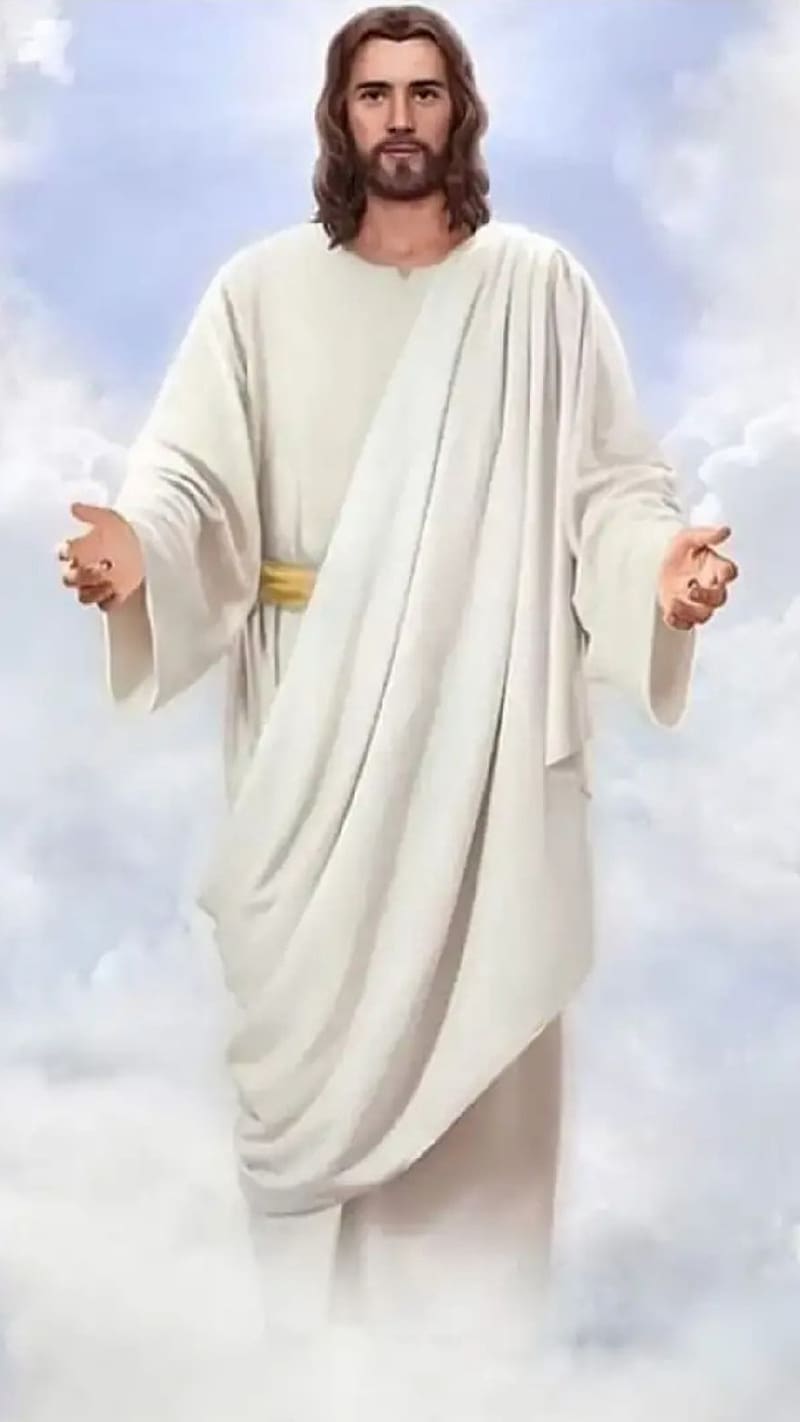 Jesus , White Robe, lord, god, HD phone wallpaper