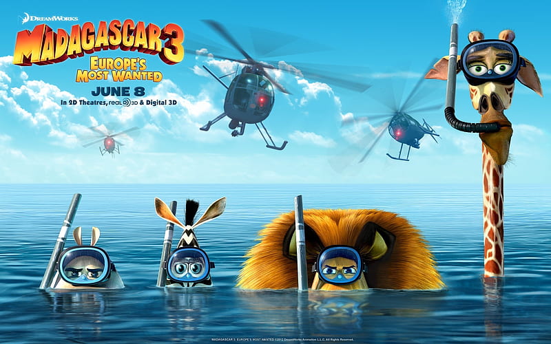 Madagascar 3 Europes Most Wanted Movie 07, HD wallpaper