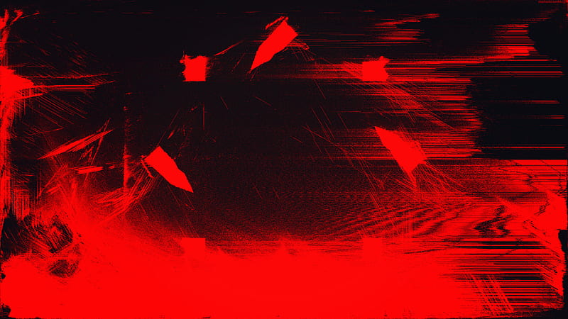 Red Glitch Art Abstract , abstract, digital-art, red, glitch, HD wallpaper