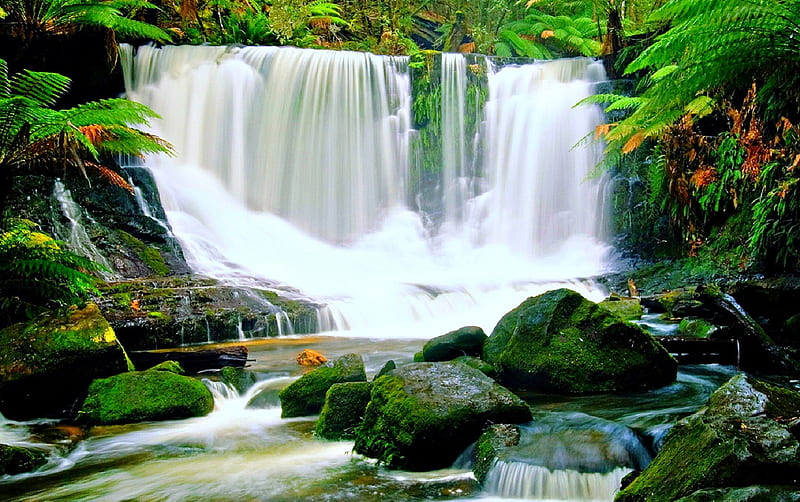 Australia's Horse Shoe Falls ~ For Sheryl ~, australia, beauty, nature, water, HD wallpaper
