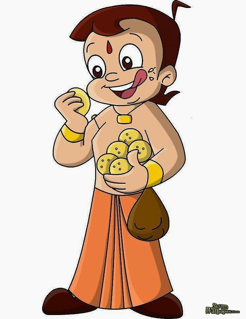 Chhota Bheem, character, chota, laddoo, cartoon, india, toon, animation,  kids, HD phone wallpaper | Peakpx