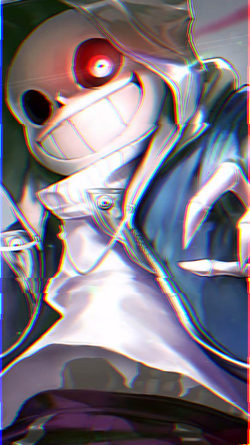 DustTale Sans, fanart, glitchy, undertale, HD phone wallpaper