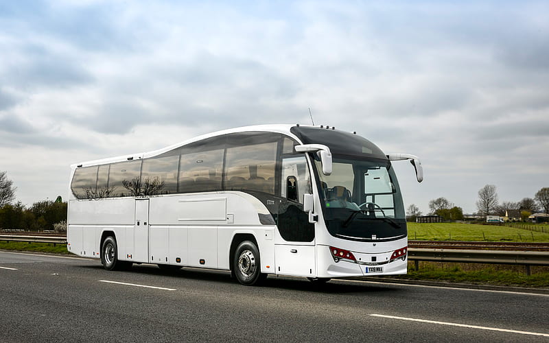 Plaxton Elite Volvo B8R, 2020 buses, passenger transport, R, passenger bus, Volvo, HD wallpaper
