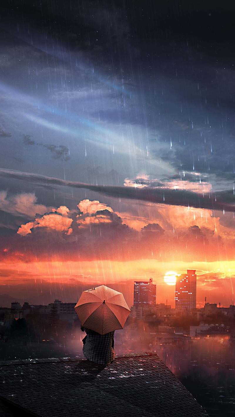1920x1080px, 1080P free download | Rain, city, good, morning, space ...