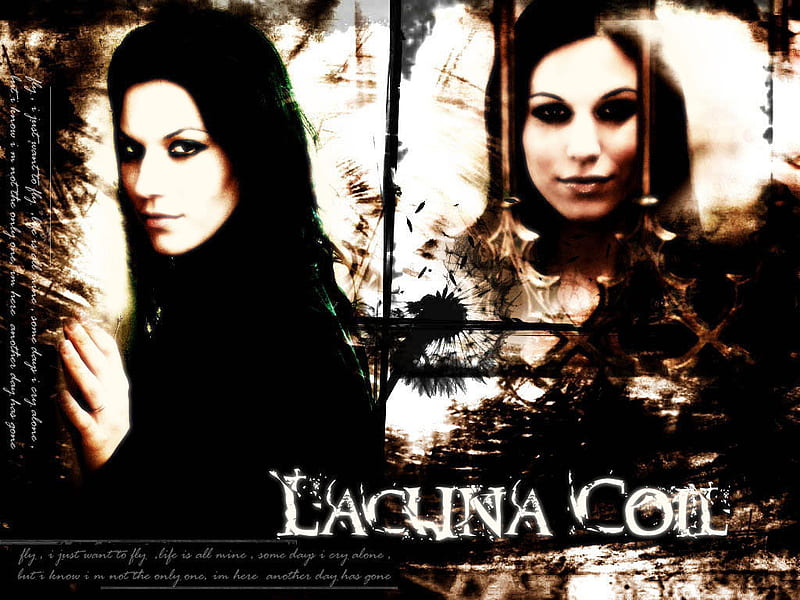 Lacuna Coil Cristina, collage, lacuna coil, swing, cristina, HD wallpaper