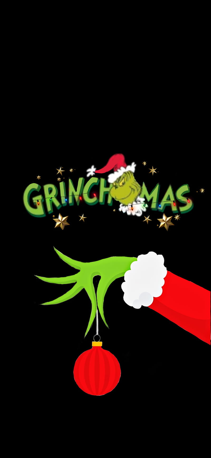 Grinchmas, black, christmas, green, grinch, HD phone wallpaper | Peakpx