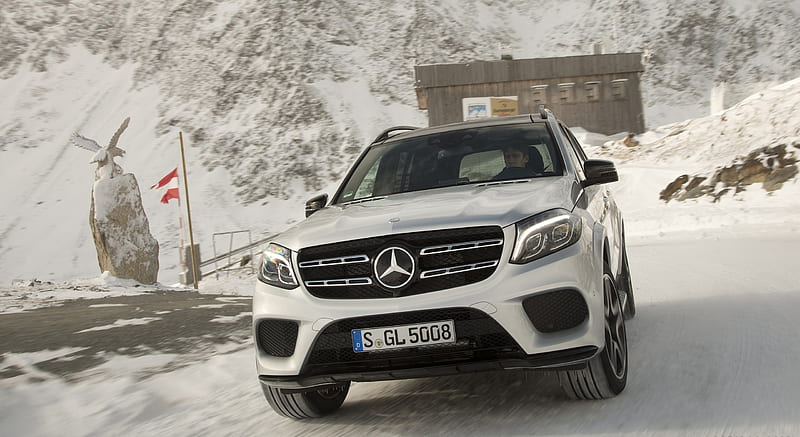 2017 Mercedes-Benz GLS 500 4MATIC AMG Line in Snow - Front , car, HD wallpaper