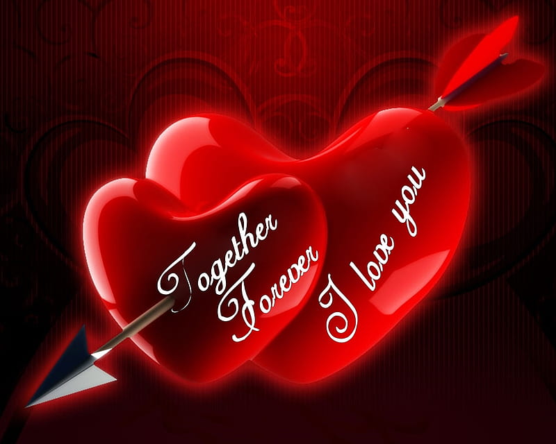 together forever, flirt, siempre, corazones, love, new, quote, saying, sign, together, HD wallpaper