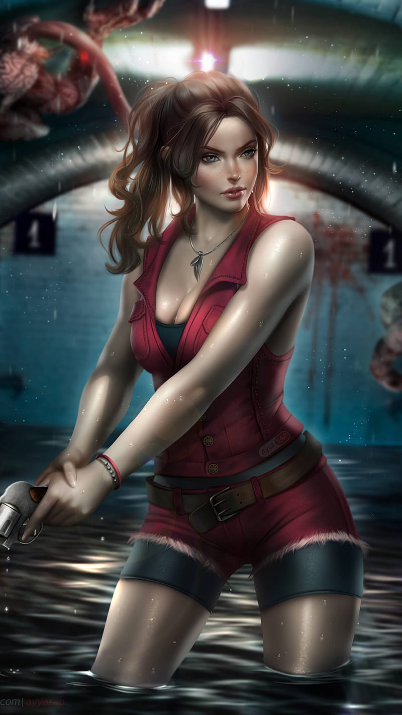 Resident Evil Remake Claire Redfield Sexy Modular Black Bikini Mod My Xxx Hot Girl 