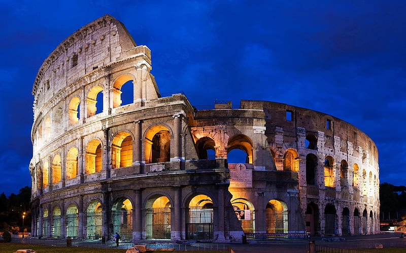colosseum in rome-Cities architectural, HD wallpaper