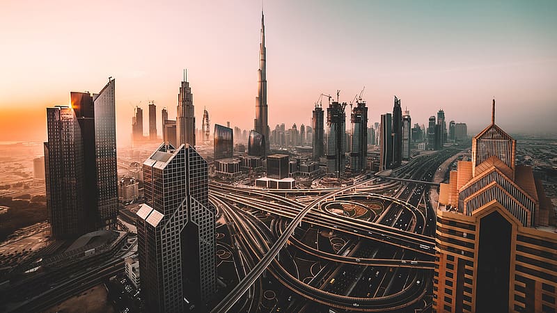 Cities, Building, Fog, Dubai, Cityscape, Burj Khalifa, HD wallpaper