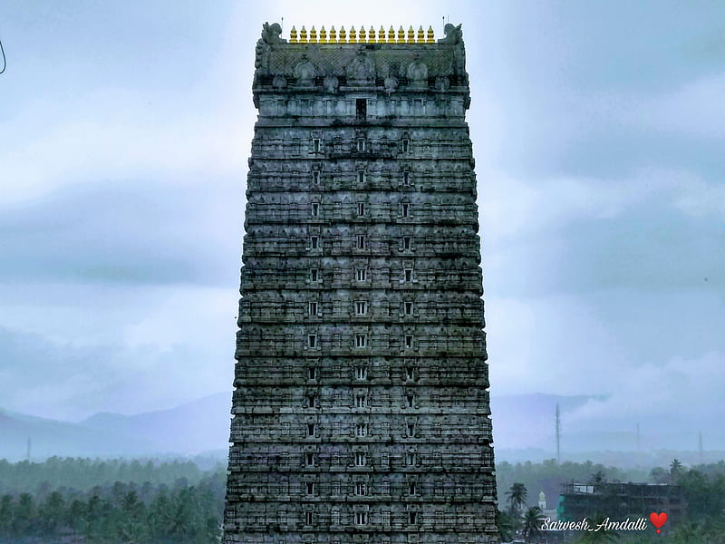 Murudeshwar, temple, towers, HD wallpaper