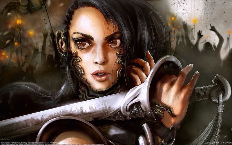 Fantasy Women Warrior Hd Wallpaper Peakpx