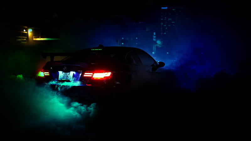 Car With Smoke Fast And Furious 6, HD wallpaper