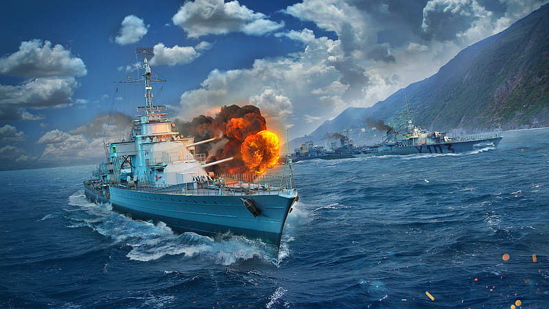 World of Warships Mogador Destroyer, HD wallpaper