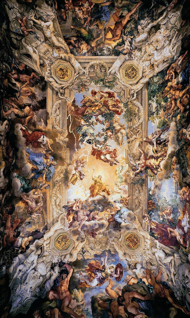 Classical Art, church, fresco, god, HD phone wallpaper