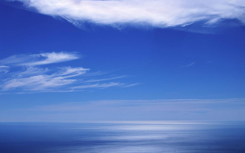 clear blue sky, nature, sky, blue, HD wallpaper