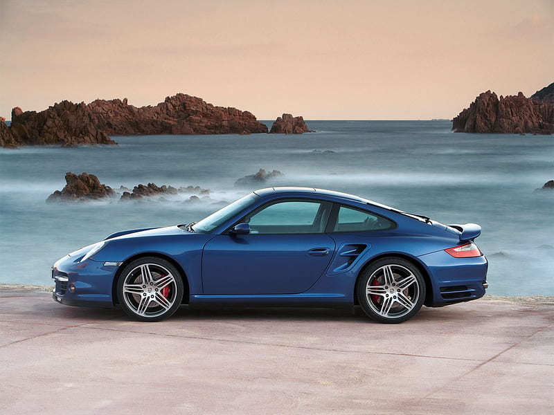 Porsche Blue Car, porsche, carros, HD wallpaper
