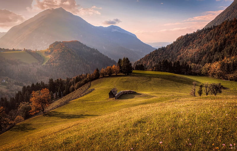 Landscape, Fall, Autumn, View, Autumn Splendor, Nature, Clouds, Sky, Hd 