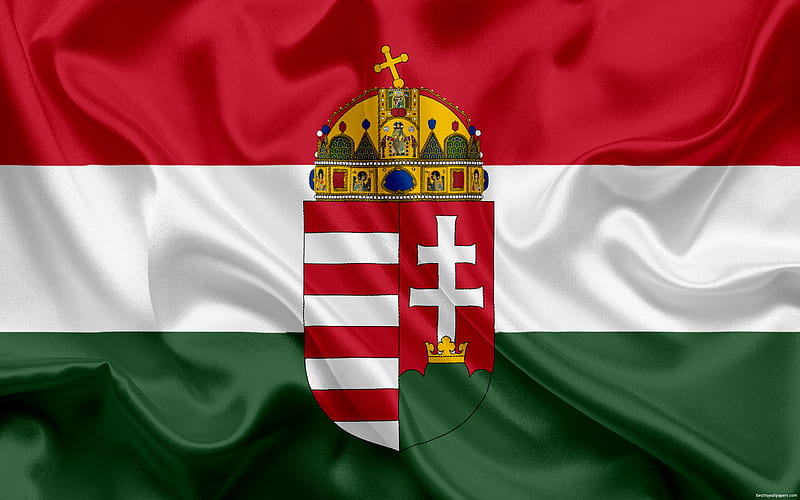 Hungary national football team, emblem, logo, football federation, flag, Europe, flag of Hungary, football, World Cup, HD wallpaper