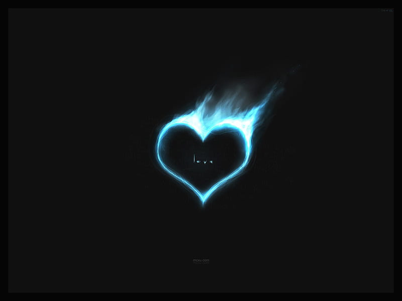 little blue heart, cute, love, heart, ze, blue, HD wallpaper