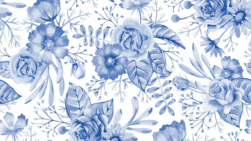 Seamless Flowers Pattern Floral Floral, HD wallpaper