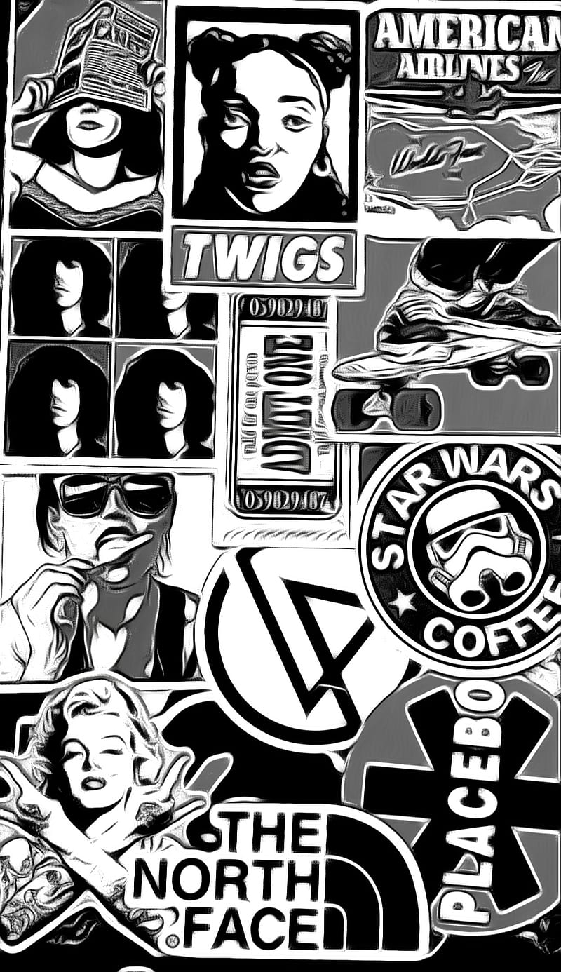 Sticker Bomb, brand, day, green, logos, rock, rolling, skate, stones, tumblr, vans, HD phone wallpaper
