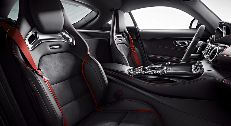 - AMG Performance Seats (Nappa Leather / DINAMICA Microfibre Black) - Interior , car, HD wallpaper