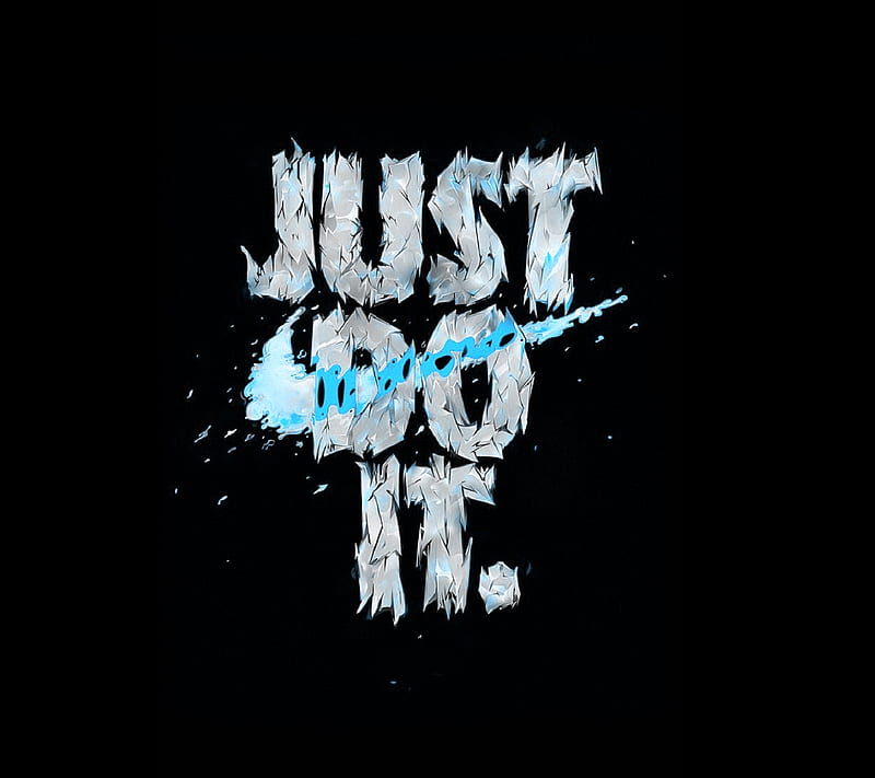 Nike, black, blue, do, it, just, logo, esports, HD wallpaper