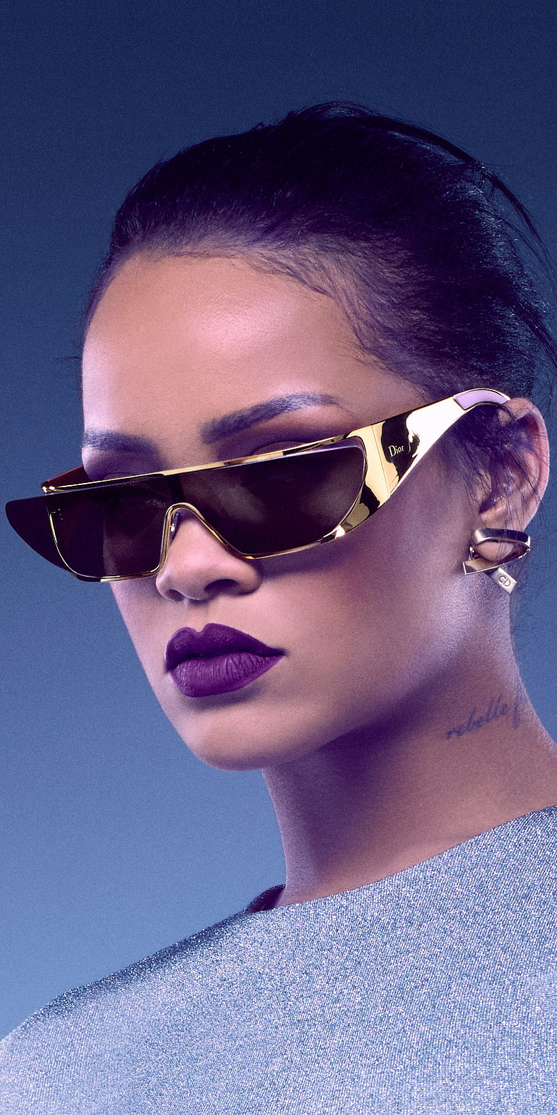 Rihanna, beauty, dior, eyewear, fashion, look, people, portrait, pretty, singer, style, sunglasses, woman, HD phone wallpaper