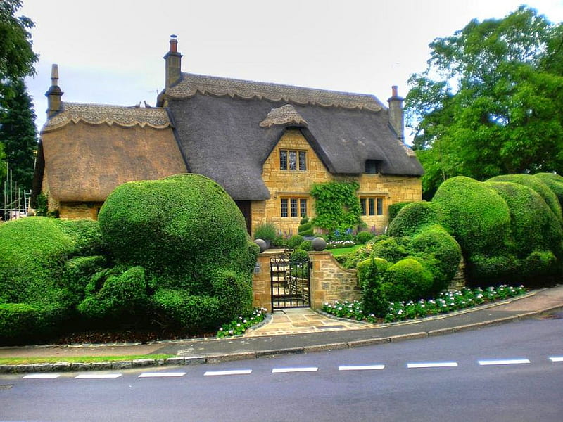 Thatched-Cottage-Chipping-Campden-England, thatched-cottage, cool, chipping-campden, england, HD wallpaper