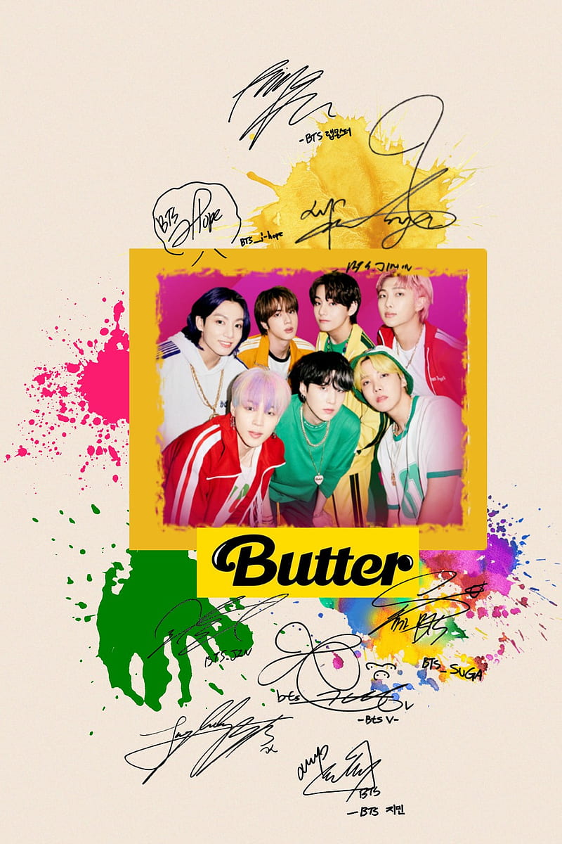 BTS - Butter Group, army, kpop, HD phone wallpaper