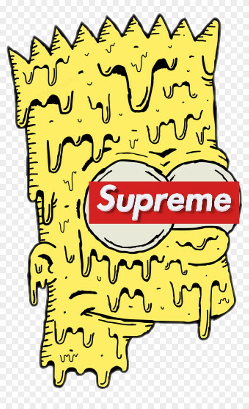 Bart Sticker - Bart Simpson Supreme Gucci - 2896x2896 PNG Download