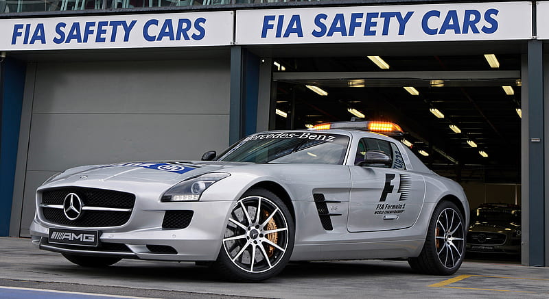 2013 Mercedes-Benz SLS AMG GT F1 Safety Car - Front, HD wallpaper