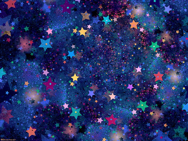 stars, figure, pattern, art, HD wallpaper