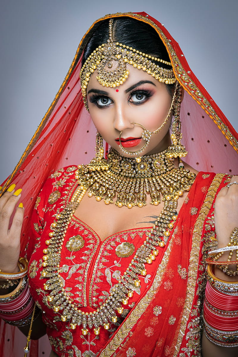 Indian Bride, Indian Makeup, HD phone wallpaper