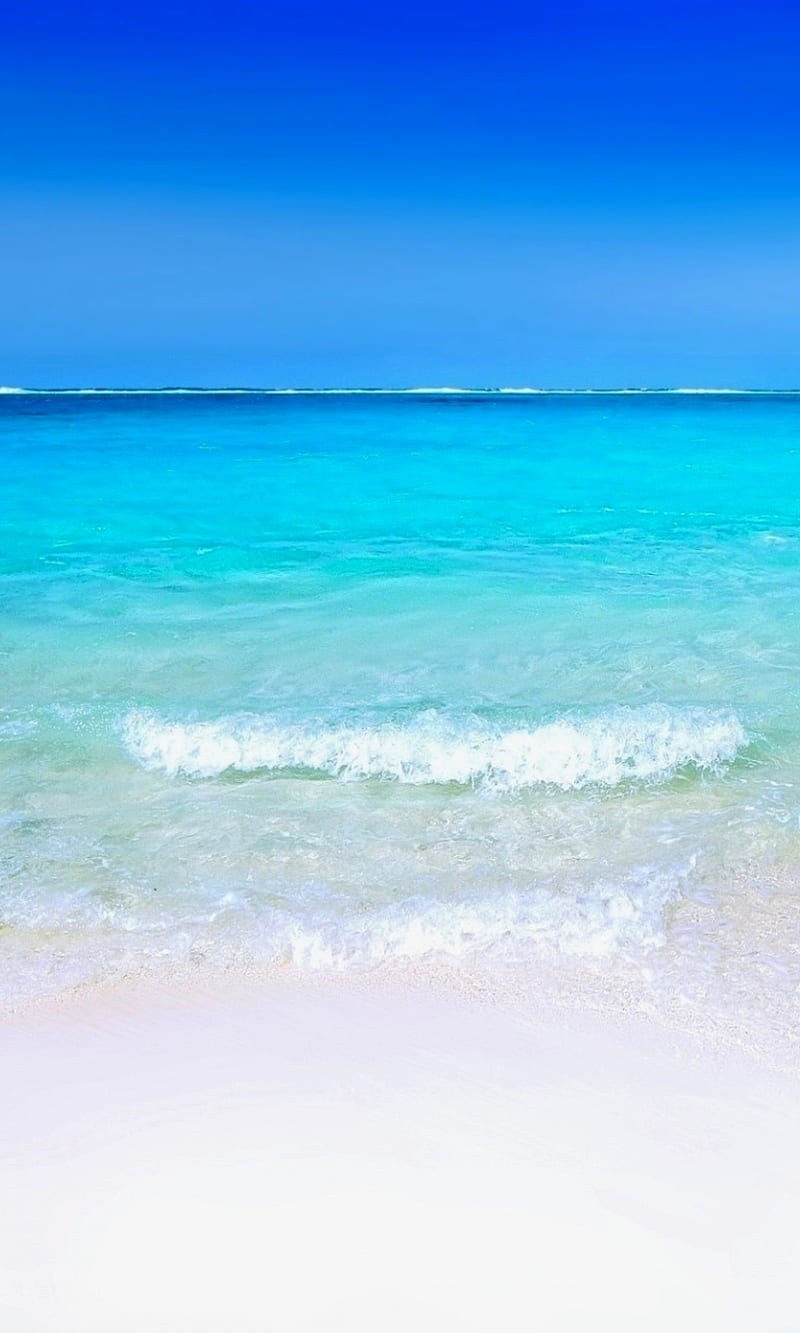 Sandy Beach No1, blue, cool, druffix, fun, galaxy, girl, love, nature, new, nice, ocean, s8, samsung, sea, summer, sun, HD phone wallpaper