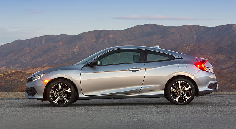 2016 Honda Civic Coupe Touring - Side, car, HD wallpaper | Peakpx