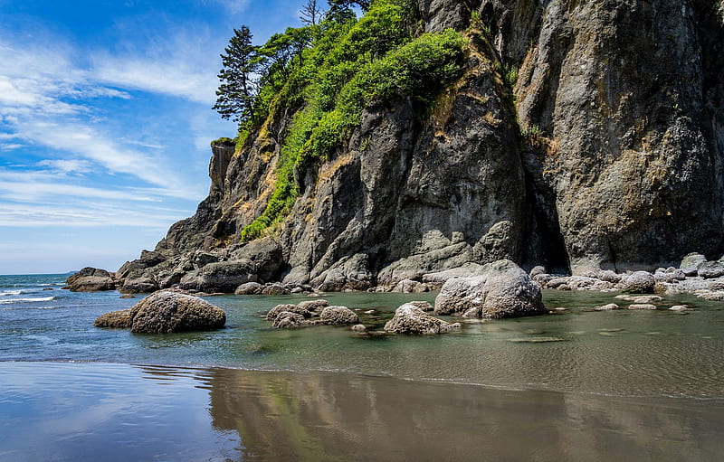 Nature, Rock, Stones, Washington, USA, Quileute Reservation for , section природа, HD wallpaper