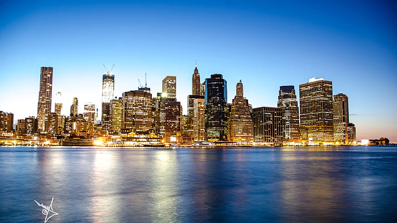 Manhattan Skyline, world, manhattan, skyline, HD wallpaper