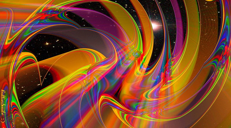 Stripes....The Final Frontier...., Stars, Star Trek, space, multicolored, outer space, Stripes, Swirls, space travel, HD wallpaper
