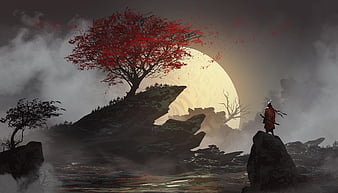 Lone Samurai, HD wallpaper