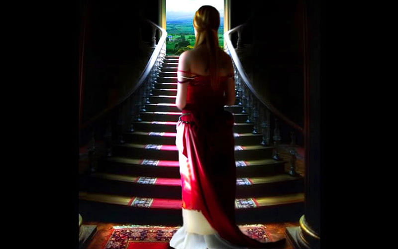 Walk this way, step, fantasy, abstract, girl, HD wallpaper Walk this way, step, fantasy, abstract, girl, HD wallpaper