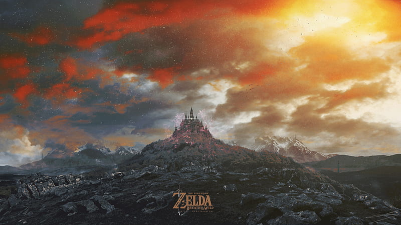 Landscape, Video Game, Castle, Zelda, The Legend Of Zelda: Breath Of The Wild, HD wallpaper