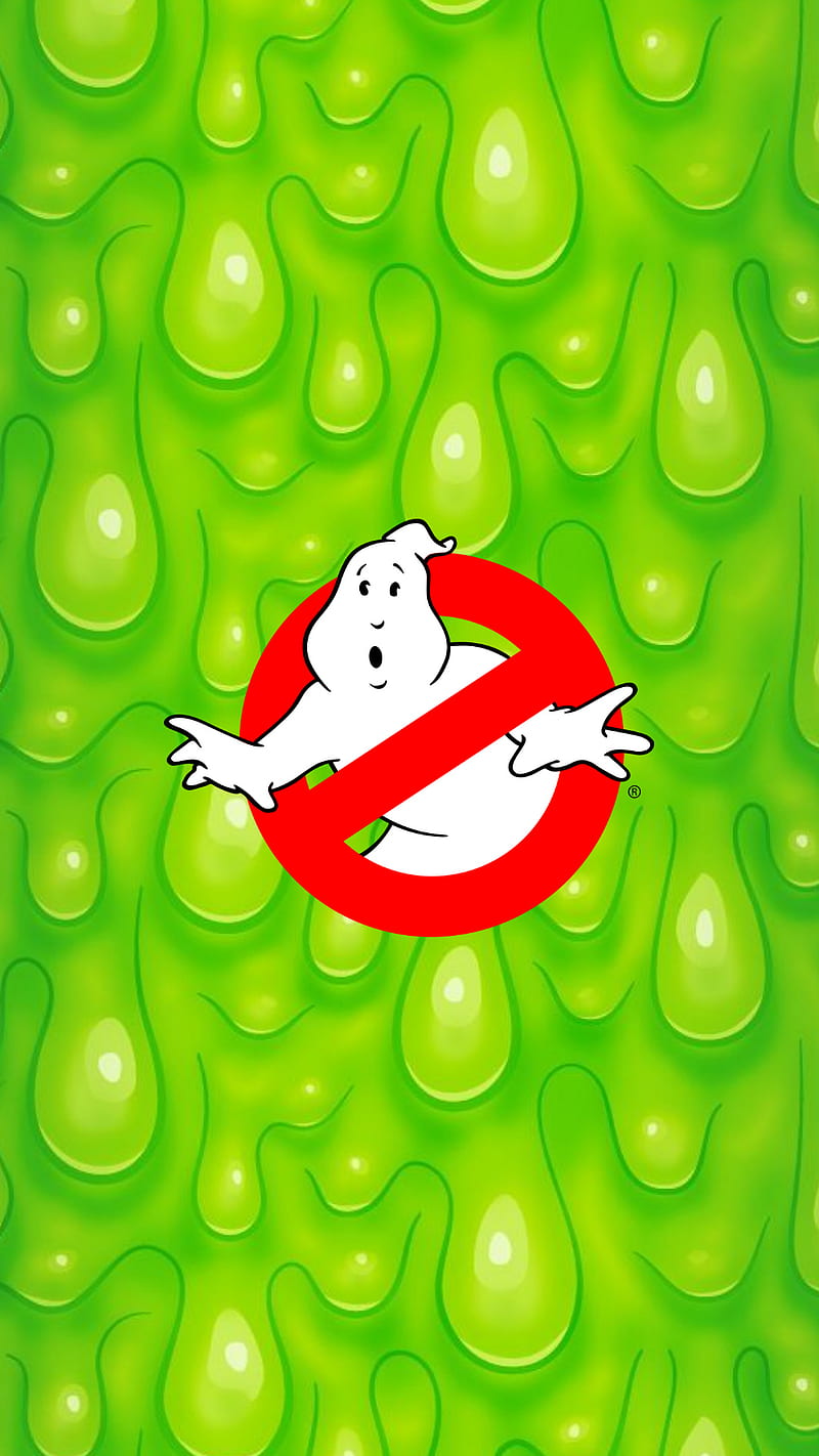 Ghostbusters 1984, 80s, monsters, movie, neon, slime, slimer, HD phone wallpaper