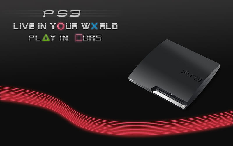 PS3, playstation, 3, slim, console, HD wallpaper